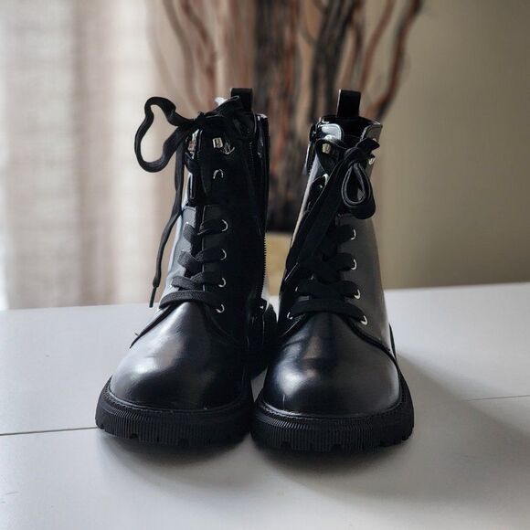 NEW! DKNY GIRLS BLACK BOOT LEATHER - Picture 6 of 11